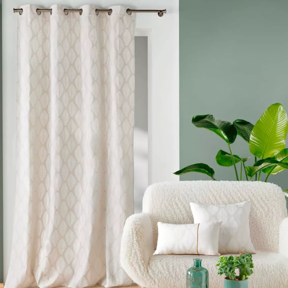 Tenda in cotone (140 x 240 cm) Maho Bianco