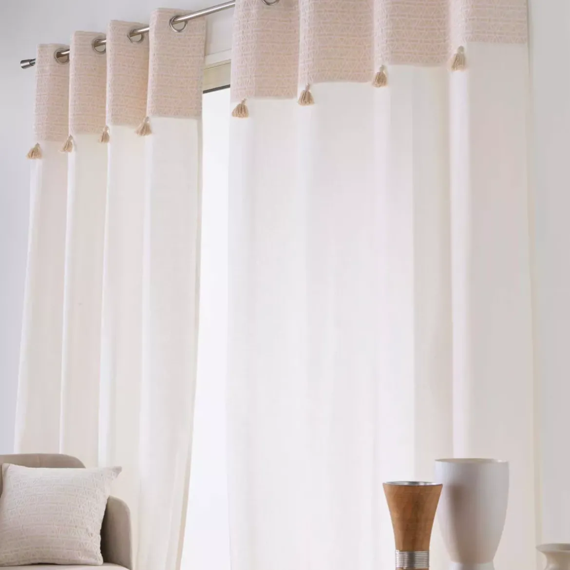 Tenda in cotone (140 x 240 cm) Milano Beige