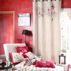 Tenda in cotone (140 x 260 cm) Villard Ecru