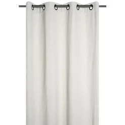 Tenda in cotone tessuto (140 x 260 cm) Monaco Ecru