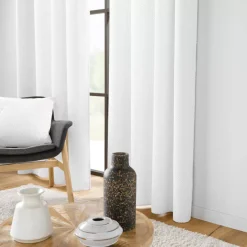 Tenda in flanella in rilievo (140 x 260 cm) Java Bianco