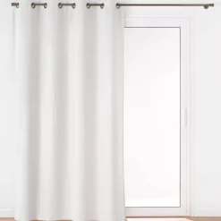 Tenda in flanella in rilievo (140 x 260 cm) Java Bianco