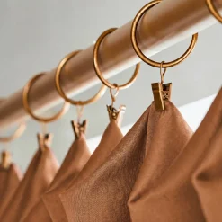Tenda lyocell Tencel™ regolabile (140 x max 270 cm) Olivia Camel