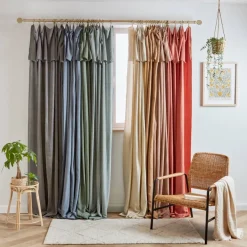 Tenda lyocell Tencel™ regolabile (140 x max 270 cm) Olivia Beige Pampa