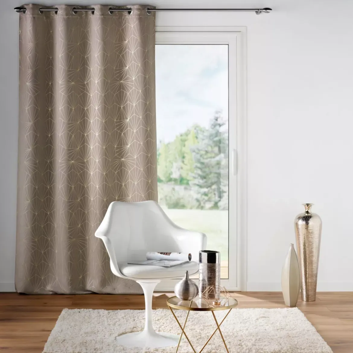 Tenda oscurante (140 x 260 cm) Eclat Tortora