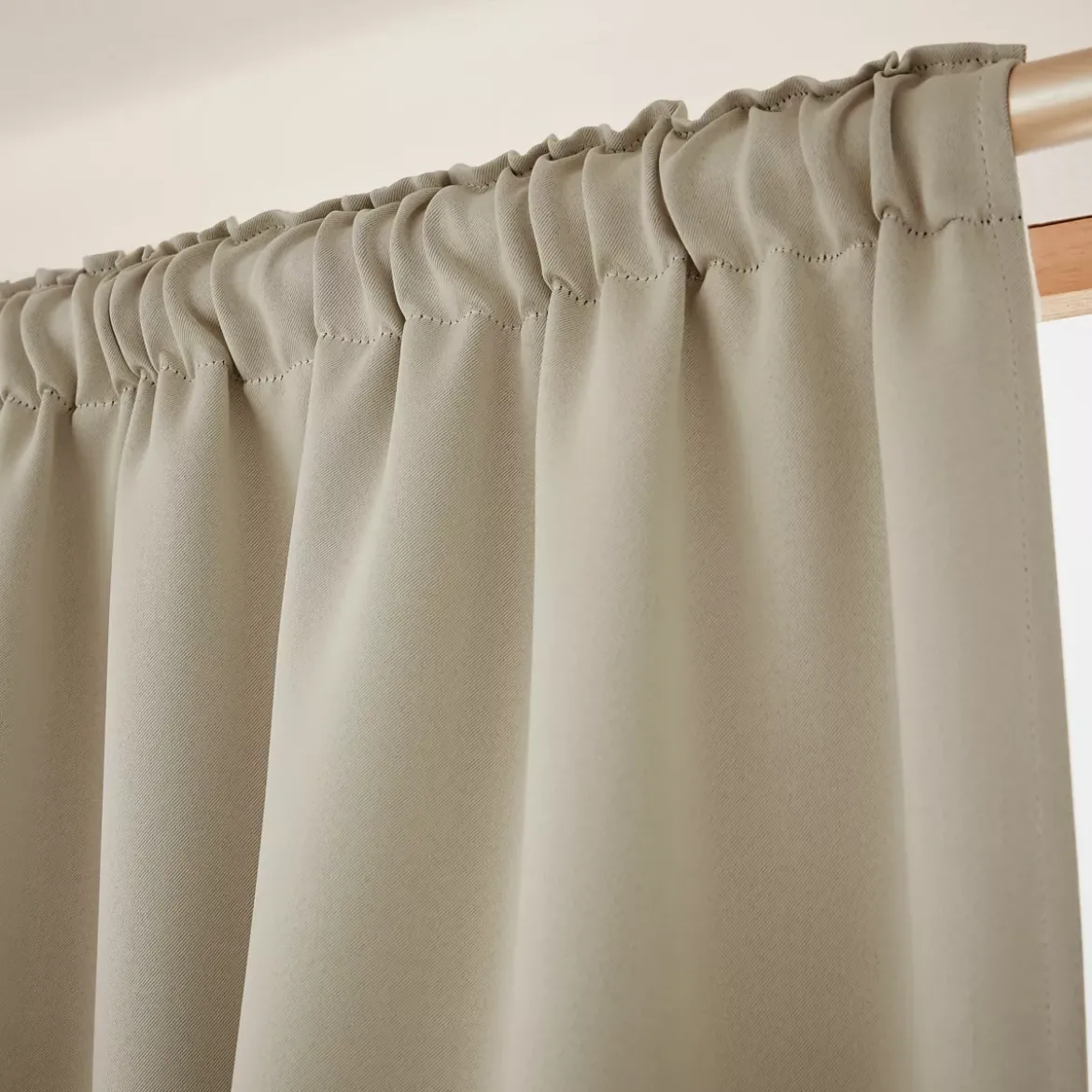 Tenda oscurante a passanti nascosti (140 x 260 cm) Dark Tortora