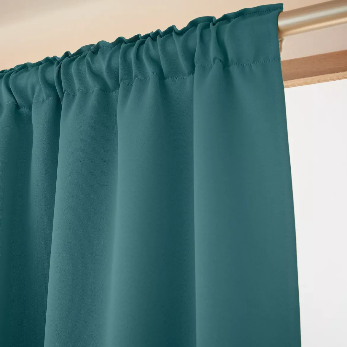 Tenda oscurante a passanti nascosti (140 x 260 cm) Dark Blu ottanio