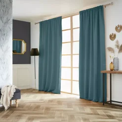 Tenda oscurante a passanti nascosti (140 x 260 cm) Dark Blu ottanio