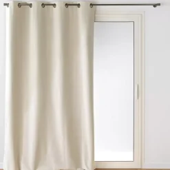 Tenda oscurante in velluto (140 x 260 cm) Olympe Ecru