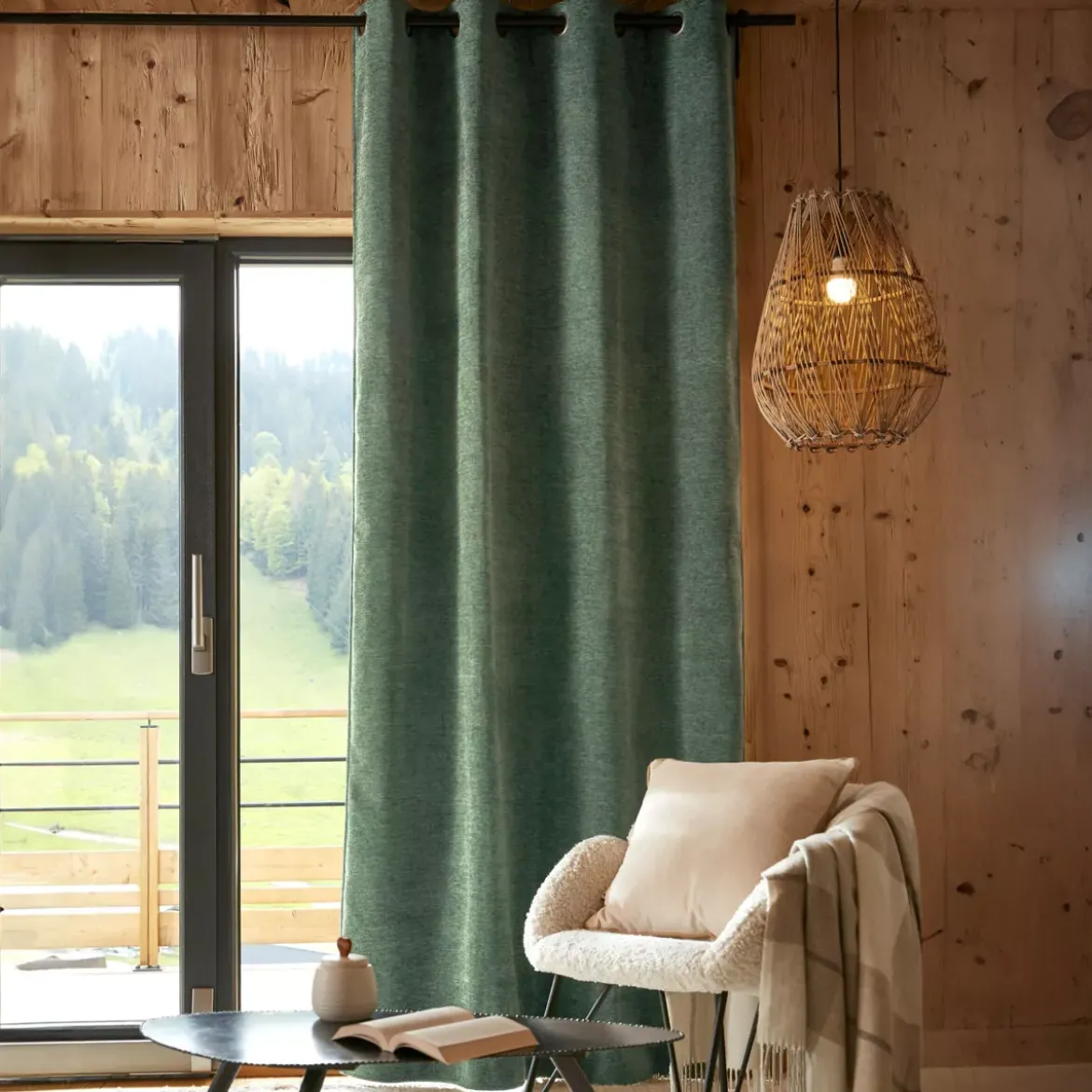 Tenda oscurante isolante Total Blackout (140 x 240 cm) Magnus Verde rosmarino