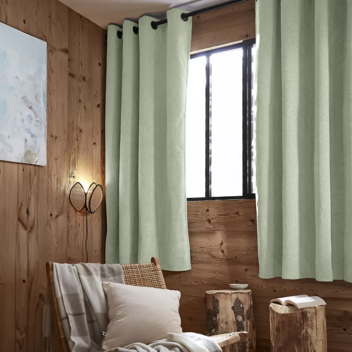 Tenda oscurante isolante Total Blackout (140 x 180 cm) Magnus Verde eucalipto