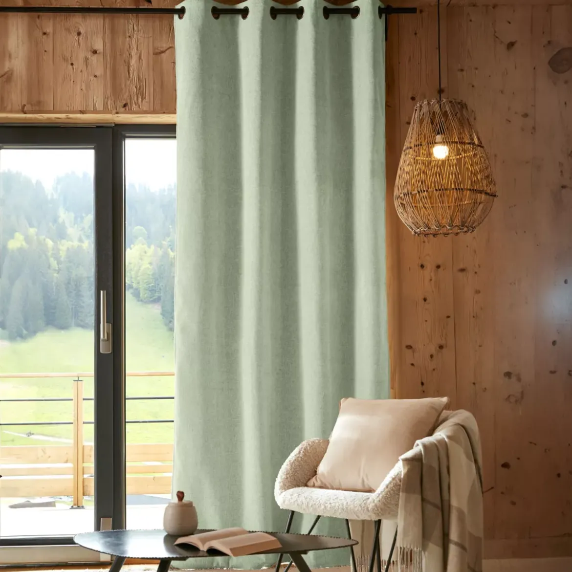 Tenda oscurante isolante Total Blackout (140 x 240 cm) Magnus Verde eucalipto