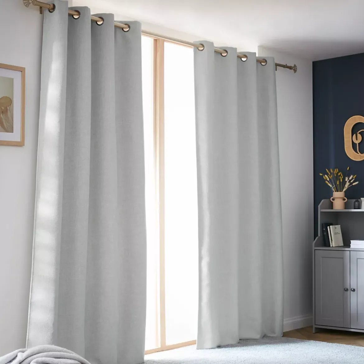 Tenda oscurante termica (140 x 280 cm) Alba Grigio
