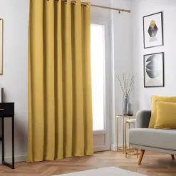 Tenda oscurante termica (140 x 240 cm) Minuit Giallo ocra