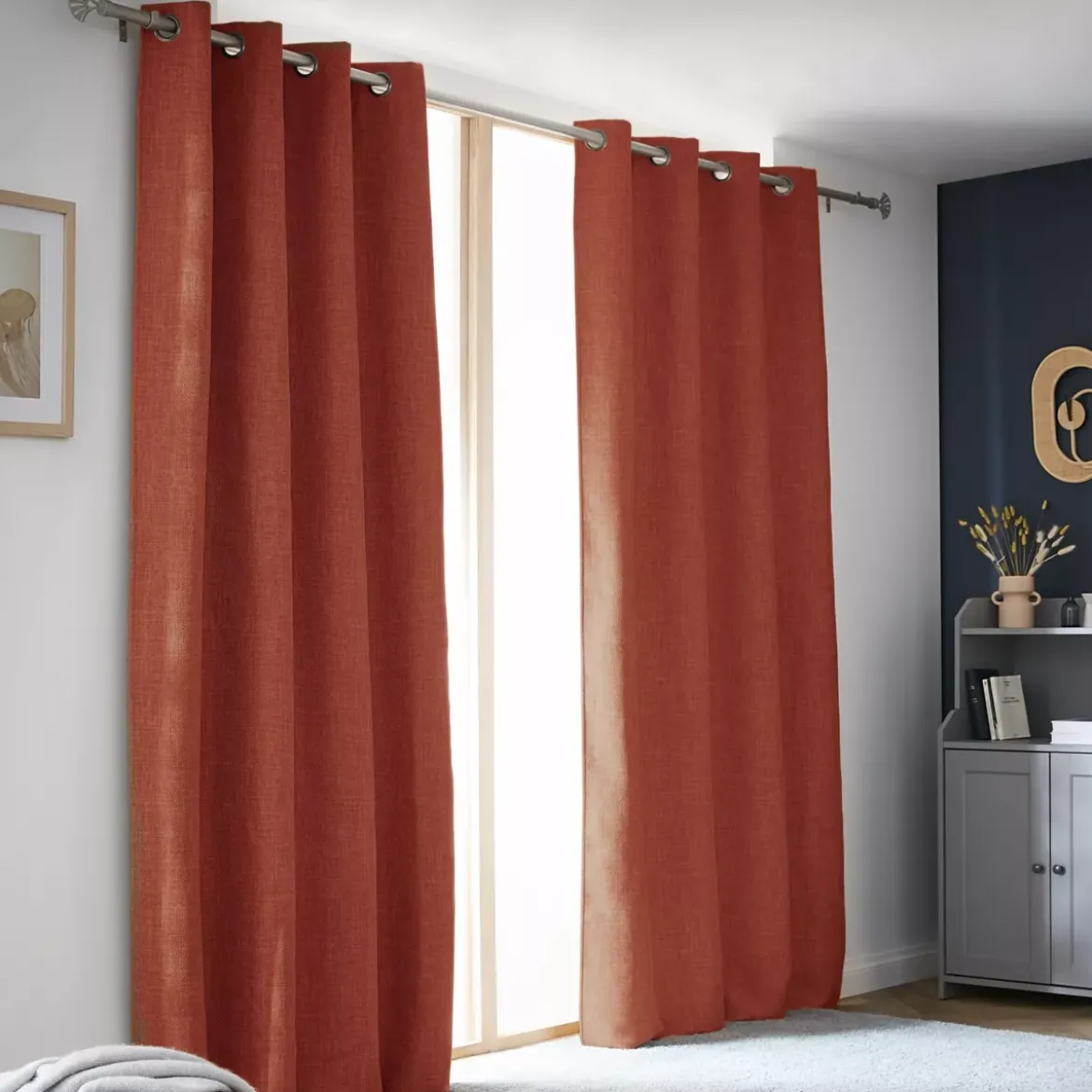 Tenda oscurante termica (140 x 280 cm) Alba Terracotta