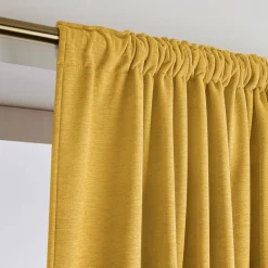 Tenda oscurante termica con passanti nascosti (280 x 240 cm) Minuit Giallo ocra