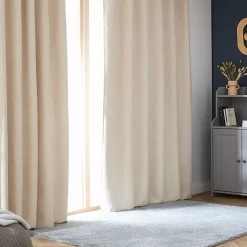 Tenda oscurante termica con passanti nascosti (140 x 240 cm) Alba Beige