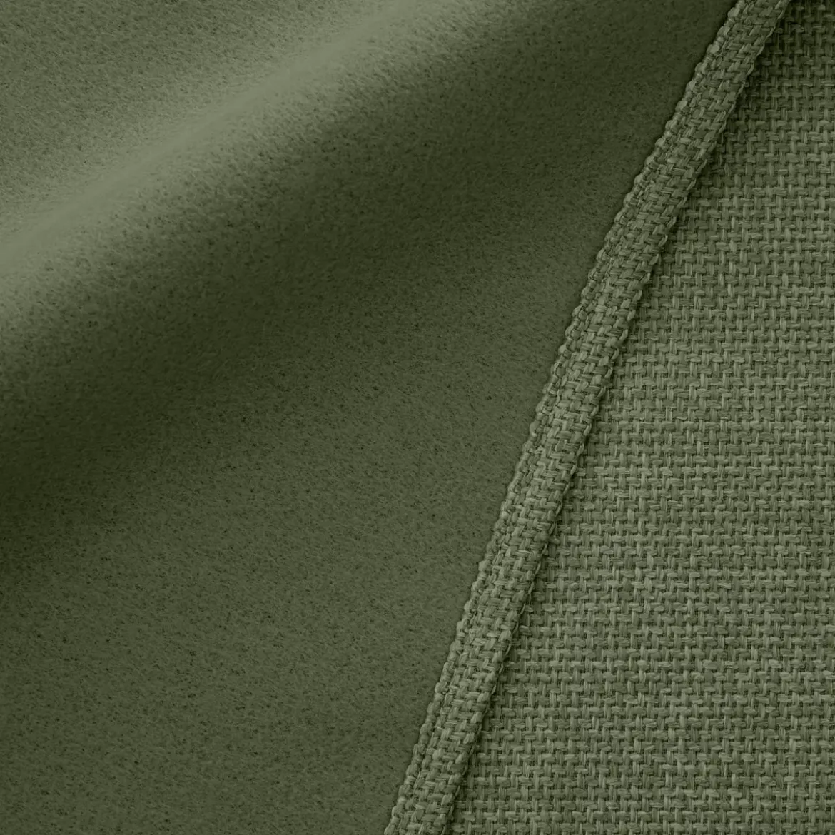 Tenda oscurante termica con passanti nascosti (180 x 260 cm) Alba Verde cachi