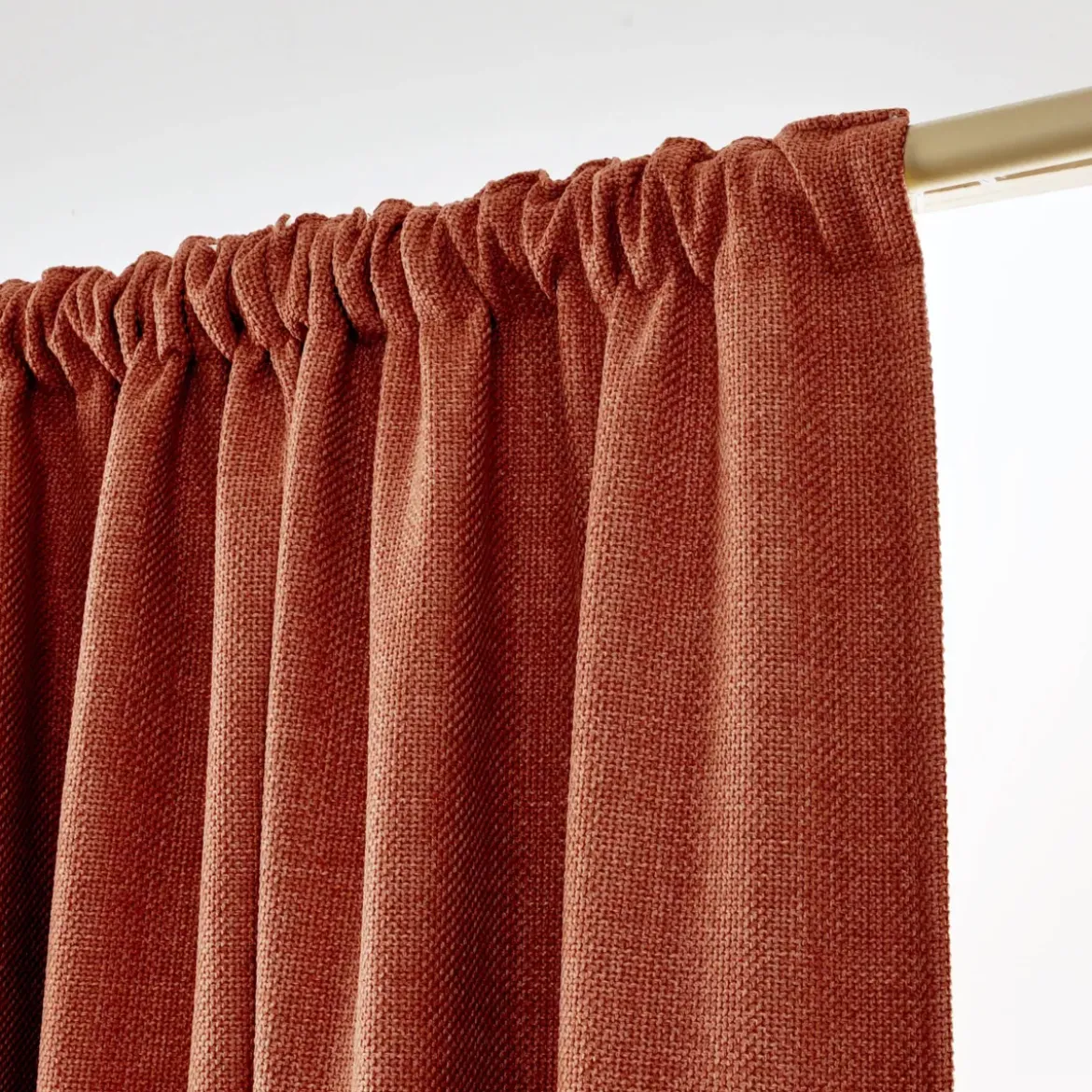 Tenda oscurante termica con passanti nascosti (180 x 260 cm) Alba Terracotta
