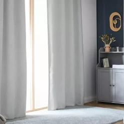 Tenda oscurante termica con passanti nascosti (180 x 260 cm) Alba Grigio
