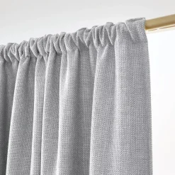 Tenda oscurante termica con passanti nascosti (180 x 260 cm) Alba Grigio