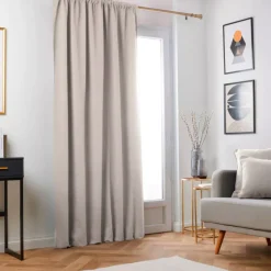 Tenda oscurante termica con passanti nascosti (280 x 240 cm) Minuit Tortora
