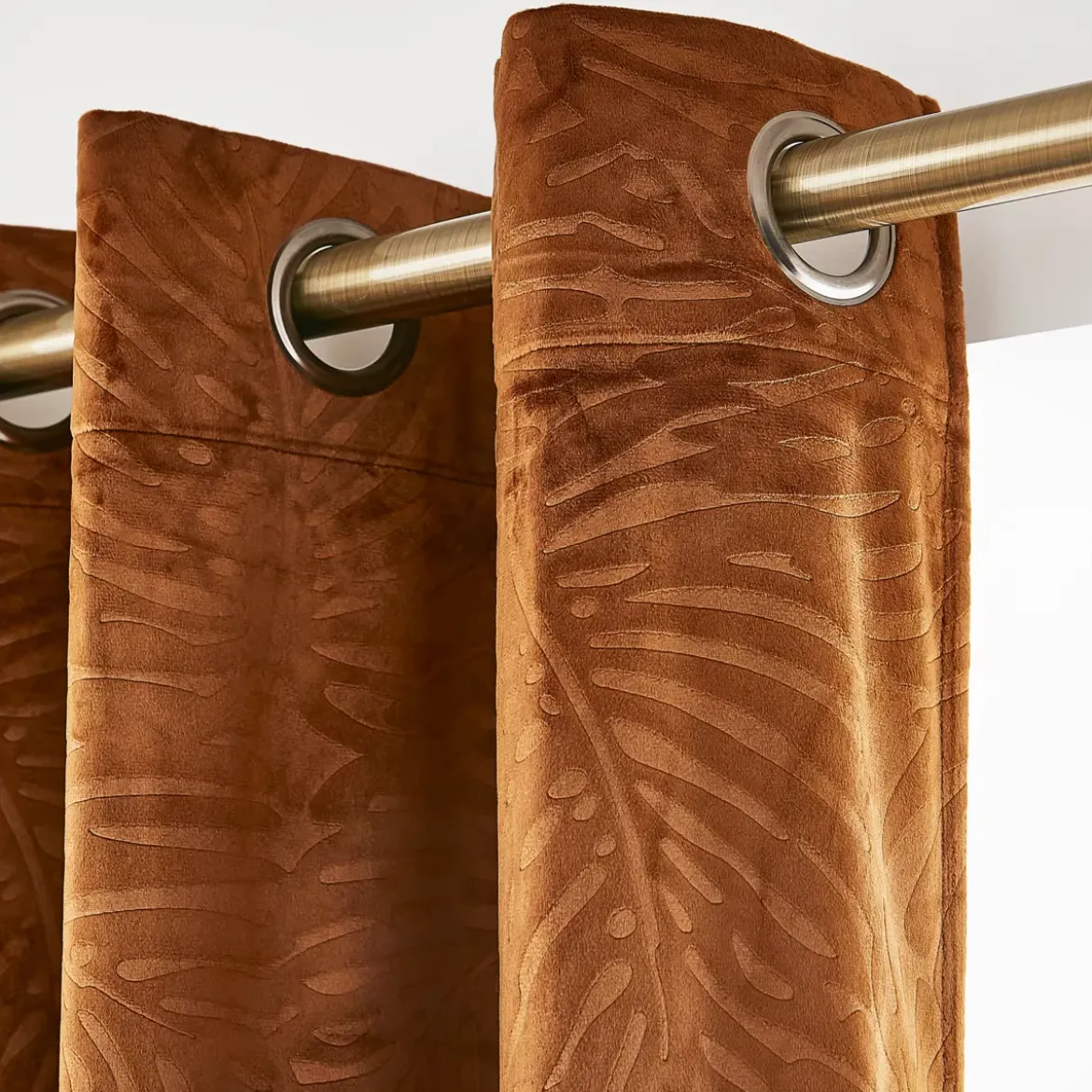 Tenda oscurante velluto (140 x 280 cm) Fern Camel
