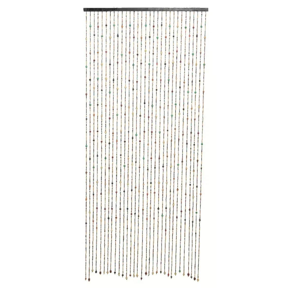 Tenda per porta perline legno (90 x 200 cm) Ally Multicolore
