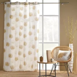 Tenda policotone (140 x 240 cm) Lotus Giallo ocra