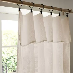 Tenda regolabile bouclé (140 x 300 cm) Eliott Beige