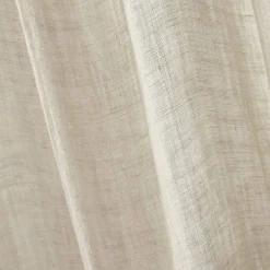 Tenda regolabile in lino lavato (140 x max 270 cm) Louise Beige