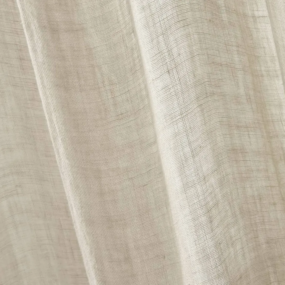 Tenda regolabile in lino lavato (140 x max 270 cm) Louise Beige