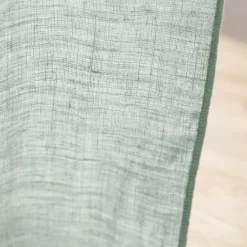 Tenda regolabile lino lavato (140 x max 270 cm) Louise Verde eucalipto