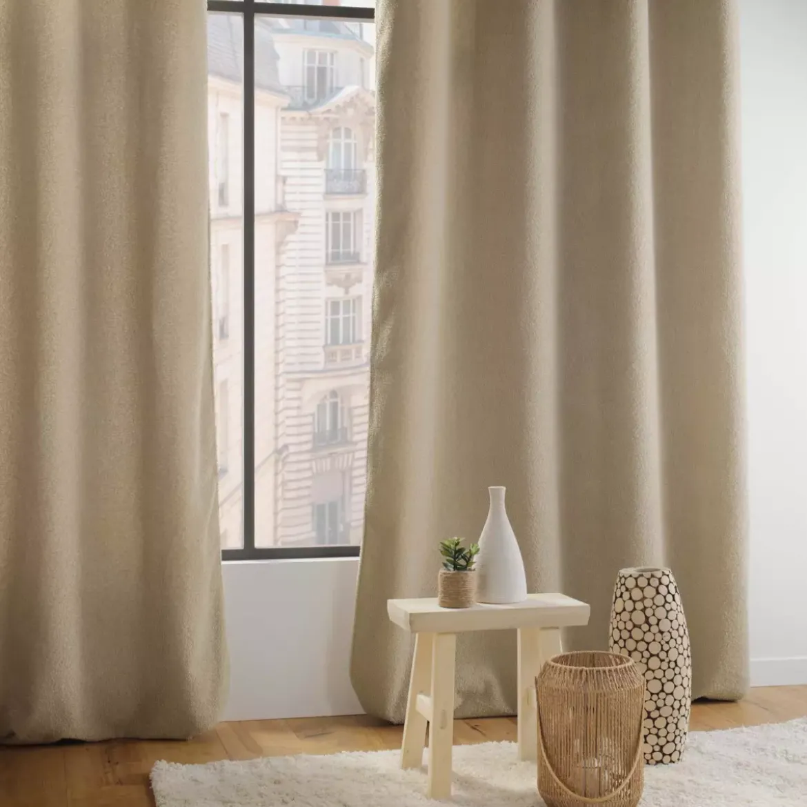 Tenda riccio (140 x 240 cm) Wooly Beige
