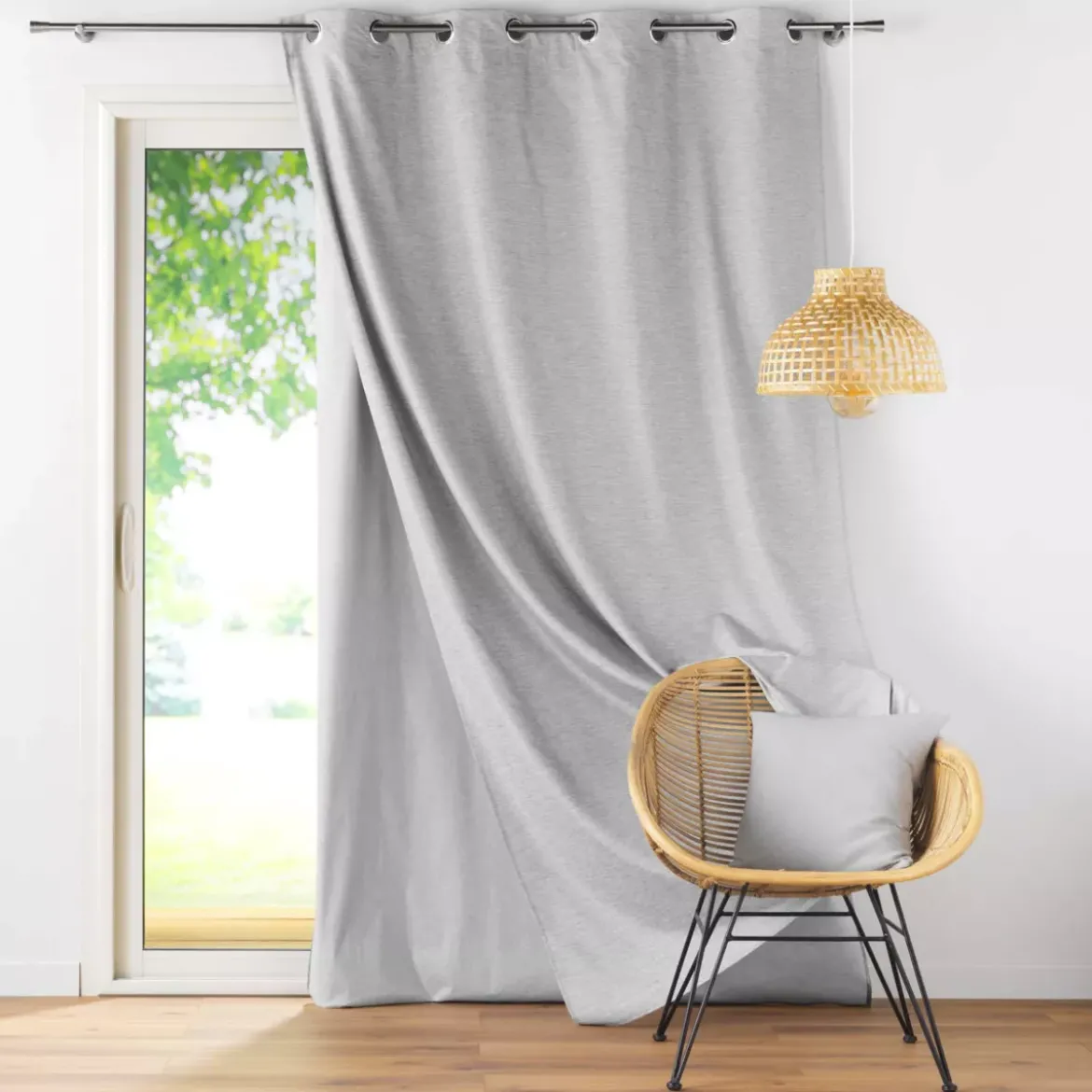 Tenda termica fodera rimovibile (140 x 260 cm) Coverline Grigio chiaro
