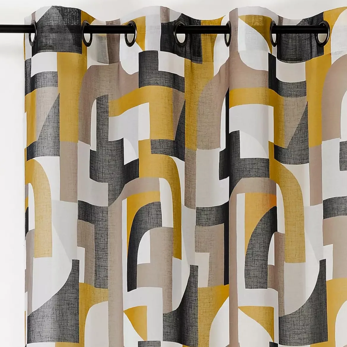 Tenda trasparente (145 x 280 cm) Antik Giallo senape