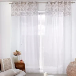 Tenda trasparente (140 x 240 cm) Rosa Marrone