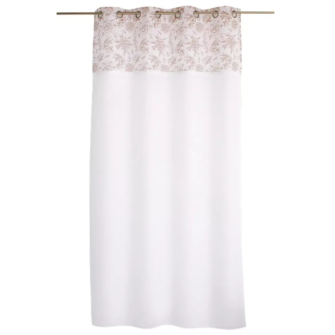 Tenda trasparente (140 x 240 cm) Rosa Marrone