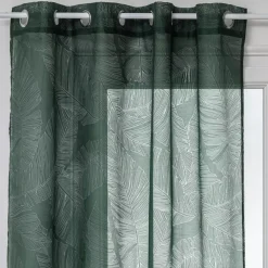 Tenda trasparente (140 x 240 cm) Feuilles Verde cedro