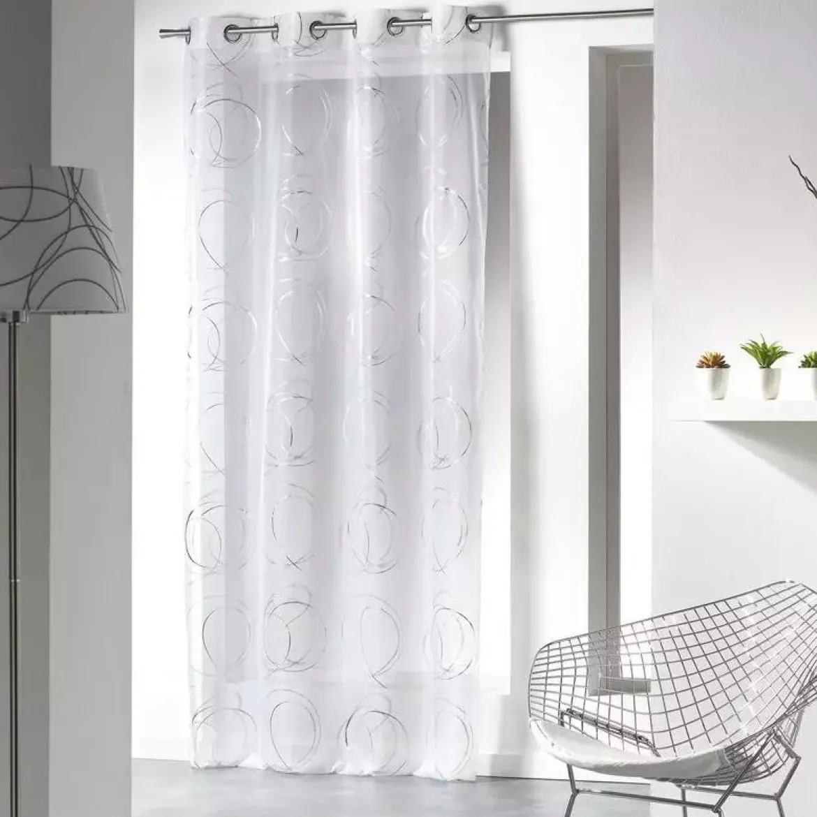 Tenda trasparente (140 x 240 cm) Bully Bianco