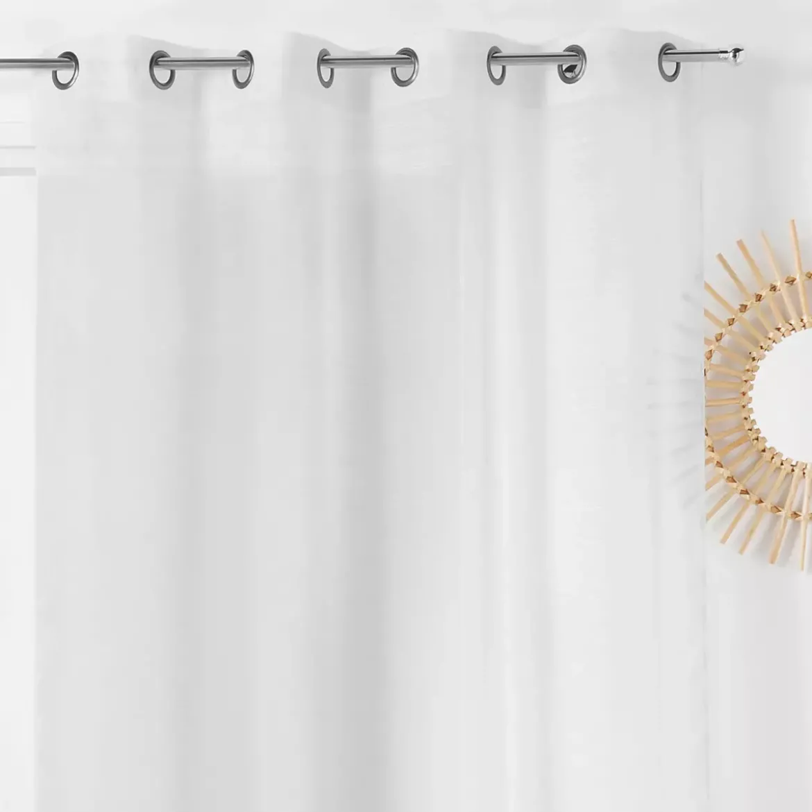 Tenda trasparente (145 x 280 cm) Givrée Bianco