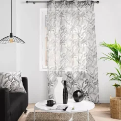 Tenda trasparente (140 x 240 cm) Cabana Ecru