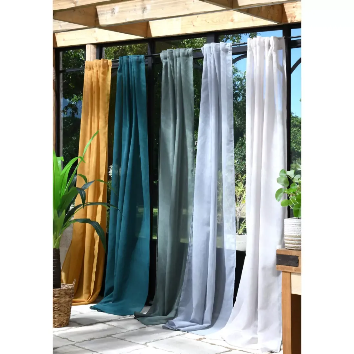 Tenda trasparente (140 x 260 cm) Derby Verde abete