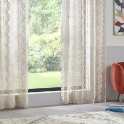 Tenda trasparente (140 x 240 cm) Salma Beige