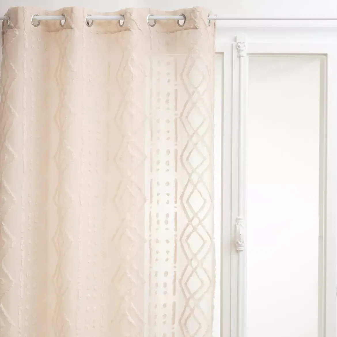 Tenda trasparente (140 x 240 cm) Salma Beige