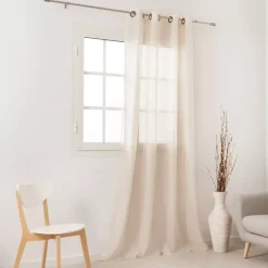 Tenda trasparente (145 x H240 cm) Givrée Beige