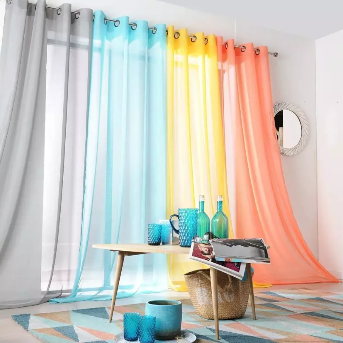 Tenda trasparente (145 x H240 cm) Givrée Beige