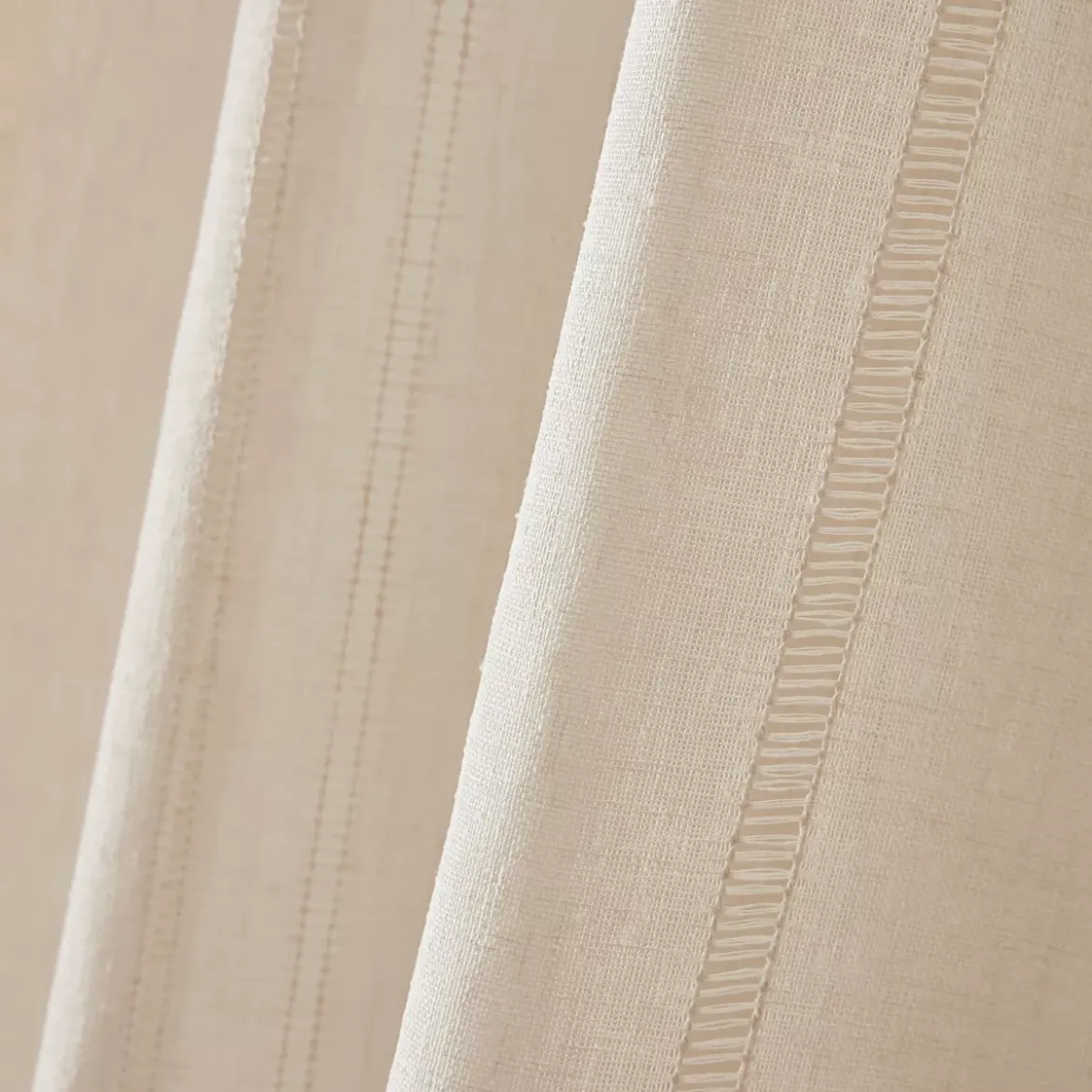 Tenda trasparente con occhielli (180 x 240 cm) Leontina Beige