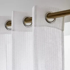 Tenda trasparente con occhielli (280 x 240 cm) Arthur Bianco