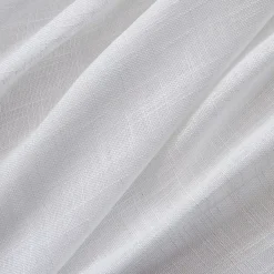 Tenda trasparente con occhielli effetto lino (280 x 240 cm) Robin Bianco